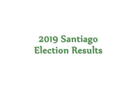 2019 Santiago congressman, mayor, vice mayor, councilors .